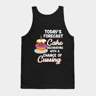 Funny Cake Decorator Tank Top